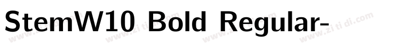 StemW10 Bold Regular字体转换